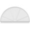 Ekena Millwork Half Round 4 Spoke Architectural Grade PVC Combination Pediment, 80"W x 46-3/4"H x 2-3/4"P PEDPC080X470HRO04 - alternate 2